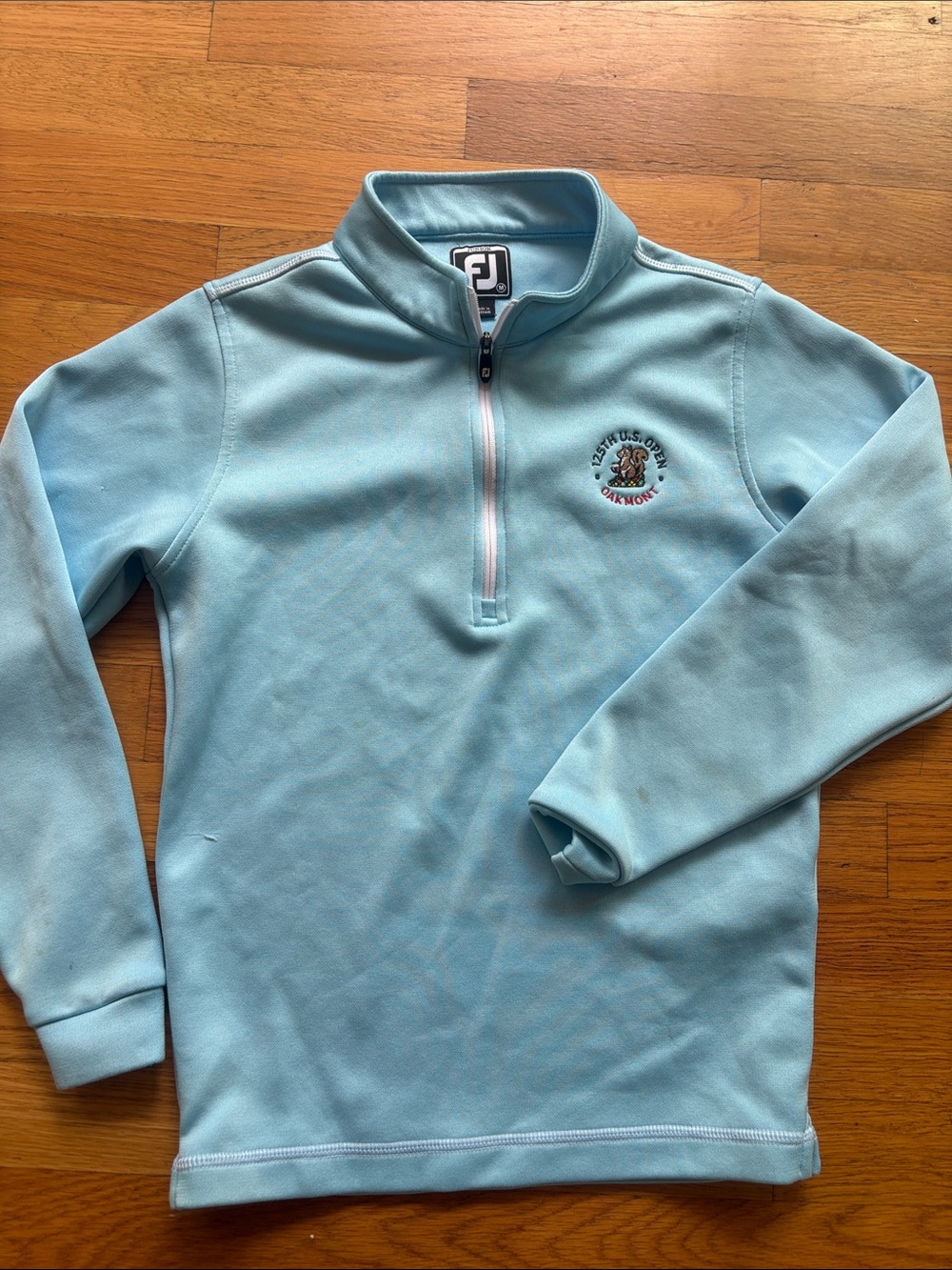 FootJoy Light Blue Kids Quarter-Zip Pullover - U.S. OPEN Oakmont